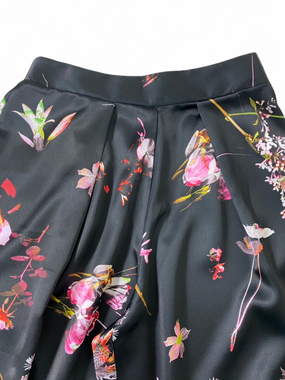 Victoria's Secret Floral Satin Wide Leg Pants Lounge Luxe - Picture 4 of 12